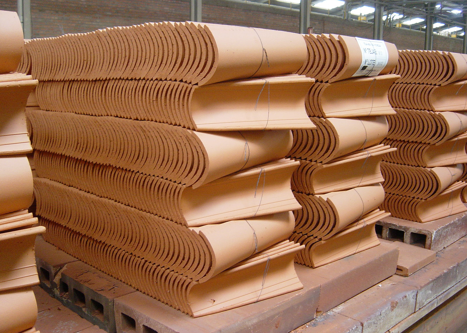 Extrusora de arcilla Verdés para producir tejas